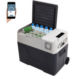 Mophorn refrigerateur de voiture, 40l / 42. 3qt, 12v, congelateur portable a zone unique avec roues et ...