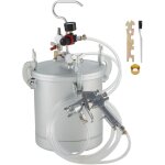 Mophorn - reservoir de peinture sous pression commercial de 2, 5 gallons, pistolet pulverisateur a alimentatio ...