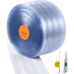 Mophorn rideau � bandes, 150 pieds de longueur, 8 pouces de largeur, 0, 08 pouce d'�paisseur, bandes ...