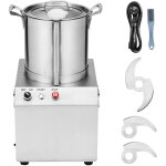 Mophorn - robot culinaire et hachoir � l�gumes, 10 l, acier inoxydable, 1 100 w, lames suppl�mentaires, ...