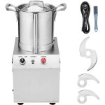 Mophorn - robot culinaire et hachoir � l�gumes - capacit� de 6 l, moteur puissant de 750 w, acier inoxydable ...