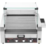 Mophorn - rouleau  hot - dogs avec 11 rouleaux, capacit de 30 saucisses, machine en acier inoxydable ...