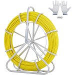 Mophorn - vevor ruban a poisson en fibre de verre 200m 6, 35mm aiguille electricien de tirage fil cable ...