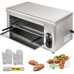 Salamander oven adjustable grid electric cheese melter 2000w stainless steel raclette grill 50 - 300? ...