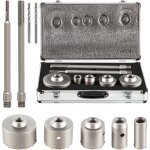 Mophorn - scie cloche 5pcs coffret de scie trepan 30mm 40mm 65mm 80mm 100mm trepan beton en acier carbone ... Mophorn - scie cloche 5pcs coffret de scie trepan 30mm 40mm 65mm 80mm 100mm trepan beton en acier carbone ...