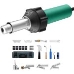 Mophorn - soudeur plastique  air chaud, pistolet chalumeau  air chaud 1600 w, pistolet thermique en ...