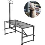 Mophorn - vevor support pour betail 130x59 cm support de parage avec piece de tete droite, support de ...