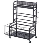 Mophorn support de rangement pour tapis de yoga, organiseur pour salle de sport, support en acier avec ...