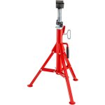 Mophorn - support de tuyau a tete en v, hauteur reglable de 28 a 52 pouces, 4 500 lb / 2 tonnes, support ...