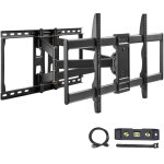 Mophorn - support tv  mouvement complet pour tlviseurs de 37  90 pouces, support mural pivotant et ...
