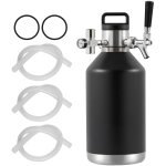 Mophorn système de robinet de mini fût de bière 128 oz 4 l, en acier inoxydable 304, pressurisé avec ... Mophorn système de robinet de mini fût de bière 128 oz 4 l, en acier inoxydable 304, pressurisé avec ...