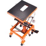 Mophorn table elevatrice hydraulique pour motos capacite 200 kg cric a ciseaux plateau large crochets ...