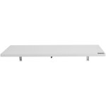 Mophorn - table pliante murale 39, 37'x19, 69', bureau flottant � abattant, support en fer, bureau rabattable ...