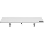 Mophorn table pliante murale, 80 x 50 cm, support en fer, gain de place pour bureau  domicile, cuisine, ...