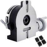 Mophorn table rotative verticale et horizontale 150 mm, t�te de division 5, 9  pour fraiseuse, syst�me ...