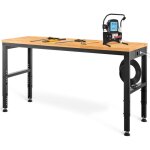 Mophorn - tabli � hauteur r�glable 122cm l x 61cm p x 97cm h table de garage capacit� de charge 900kg ...