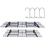 Mophorn - tag�res de rangement pour garage 4 x 2 pi - lot de 2. fixation murale robuste. capacit� de ...