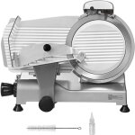 Trancheuse à viande trancheuse électrique pour aliments de charcuterie de 340 w. lame en acier inoxydable ... Trancheuse à viande trancheuse électrique pour aliments de charcuterie de 340 w. lame en acier inoxydable ...