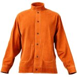 Mophorn veste de soudage ignifuge, taille l, en cuir de vachette robuste, imperm�able et r�sistante � ...