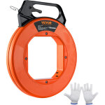 Mophorn - vevor aiguille electricien 73, 2 m tire fils electrique en acier extracteur tirage fil cable ...