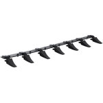 Mophorn - vevor barre a dents de godet, 1500 mm, dent de godet de tracteur, barre a 7 dents pour chargeur, ...