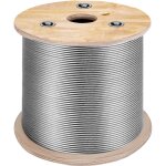 Vevor cable inox 150 m cable metallique acier inoxydable 4, 76 mm mm bobine fil de suspension 7x19 brins ... Vevor cable inox 150 m cable metallique acier inoxydable 4, 76 mm mm bobine fil de suspension 7x19 brins ...