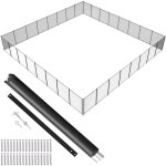 Mophorn - vevor cloture de piscine, barriere de piscine creusee 1, 21x29, 26 m cloture amovible de securite ...
