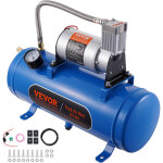 Mophorn - vevor compresseur deair pour kit de klaxon pompe a air avec reservoir 6 l 90 - 120 psi pour ...