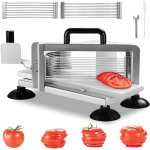 Mophorn - vevor coupe - tomates commerciale, trancheuse a tomates de 4, 8 mm / 6, 35 mm / 9, 5 mm, trancheur ...