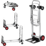 Mophorn - vevor diable pliant en aluminium 2 - en - 1 diable chariot de demenagement de manutention charge ...