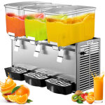 Mophorn - vevor distributeur de jus commercial 36l, distributeur de boissons froides ysj12x3, pour les ...
