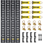 Mophorn - vevor e - track kit dearrimage kit de rails dearrimage 30 pieces 454 kg, 4 rails e - track ...
