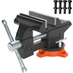 Mophorn - vevor etau deetabli polyvalent largeur machoire 11, 5 cm etau atelier avec enclume fonte robuste ...