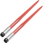 Mophorn - vevor lance a foin, 110 cm, 2pcs lances a balles de foin carree, pointe a balle fixation rapide, ...