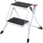 Mophorn - vevor marchepied pliable capacite 150 kg escabeau a 2 marches en acier tabouret large multi ...