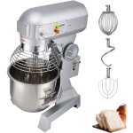 Vevor melangeur de patisserie professionnel melangeur 750w a 3vitesses commercial robot de cuisine en ...