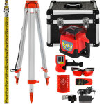 Mophorn - vevor niveau laser rotatif avec trepied et mire, portee mesure 500 m kit laser rotatif avec ...