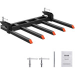 Mophorn - vevor pince fourches a debris 48' capacite 1200 kg, pince robuste sur fourches a palettes, ...