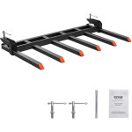 Mophorn - vevor pince fourches a debris 60' capacite 2000 kg, pince robuste sur fourches a palettes, ...