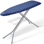 Vevor planche a repasser 140x37 cm table a repasser 4 couches epaisses hauteurs reglables 64 - 97 cm ...