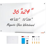 Mophorn - vevor tableau blanc magnetique en verre effacable a sec 90 x 60 cm, grand tableau memo mural ... Mophorn - vevor tableau blanc magnetique en verre effacable a sec 90 x 60 cm, grand tableau memo mural ...