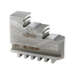 Mors de mandrin de tour, 3 mors, tags vers l'intrieur, tremps, taille : 100 mm, long. a 48 mm, larg. ...