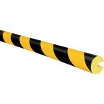 422. 24. 672 profil de protection avec encoche noir, jaune (l x l x h) 1000 x 40 x 40 mm - moravia