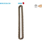 Mortaisage pas a = 22, 6 - standard francais - cha�ne 36 maillons expert ep. 16 mc (mm) 9 (3 x 3)