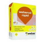 Mortier - colle pour carrelage (c2 f) weber. col rapid - sac de 25 kg - gris