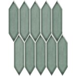 Mosaque de grs crame paris picket crayon - mosaque crayon 19, 5x4, 8 cm vert sauge - bote de 0. ...