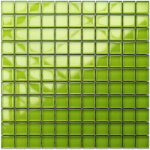 Ilcom - mosaque de verre sur maille pour salle de bain ou cuisine 30 cm x 30 cm - mojito