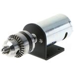 Moteur 555 de presse � tour dc 12v - 36v, avec mandrin de perceuse � main miniature et support de montage, ...