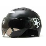 Moteur �lectrique pour casque de scooter et v�lo - visage ouvert - demi casquette de baseball - anti ...