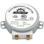 Moteur tyj50 - 8a7 220 - 240v ac 4r / min cw / ccw 50hz pour table de tour de four � micro - ondes vde ...